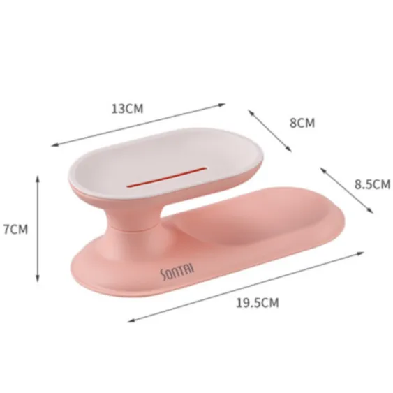 Portable Bathroom Soap Dishes Nordic Double-Layer Color Soap Holder