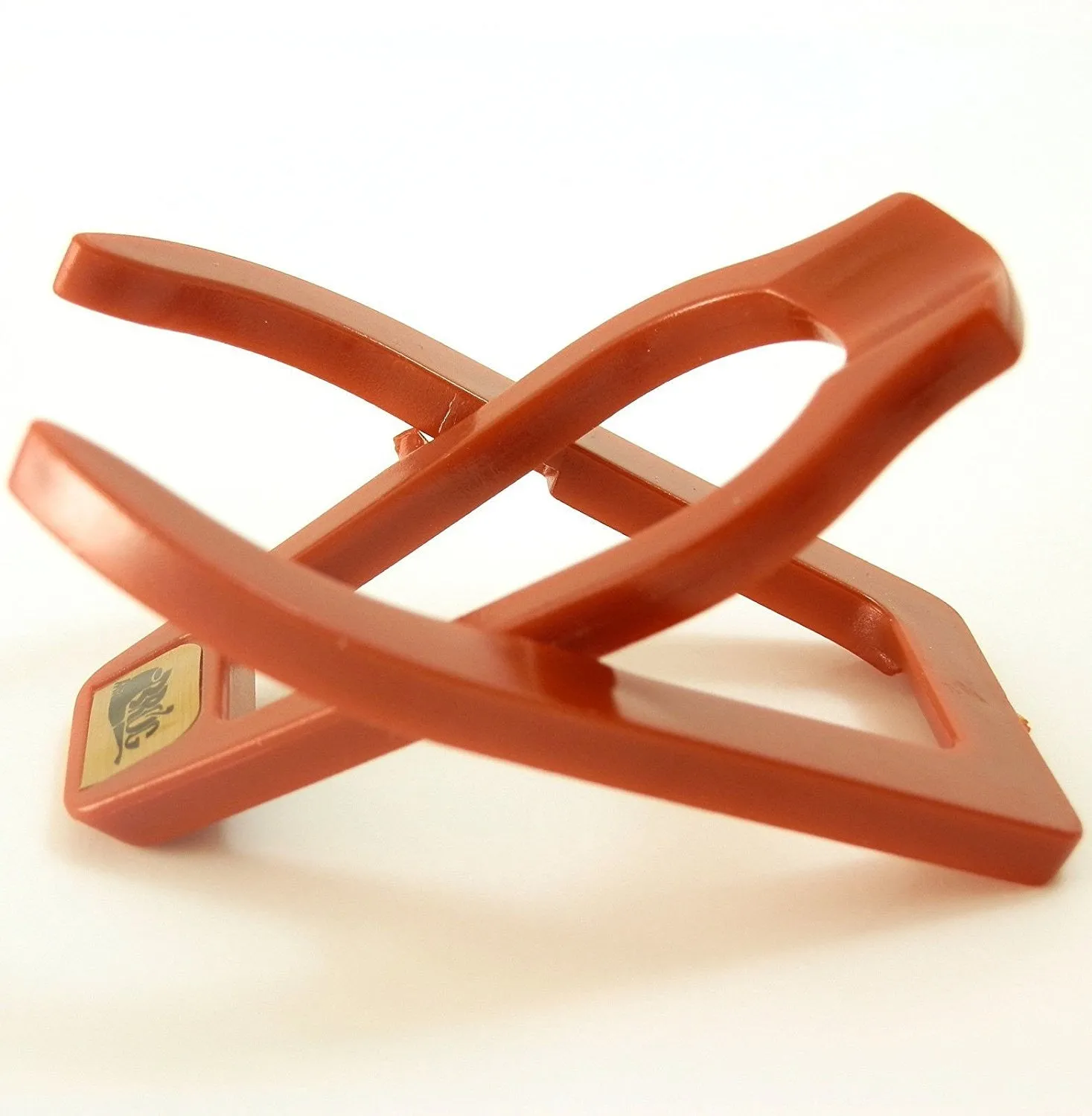 Portable Single Pipe Acrylic Tobacco Pipe Stand - Maroon