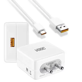 Realme 5 Pro Vooc Flash Charge 20W Charger With Type-C Cable