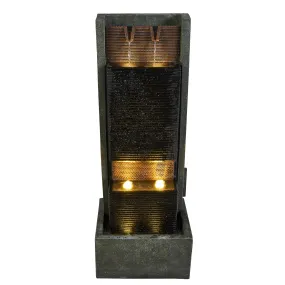 Rectangular Freestanding Fountain W/6 Ww Leds