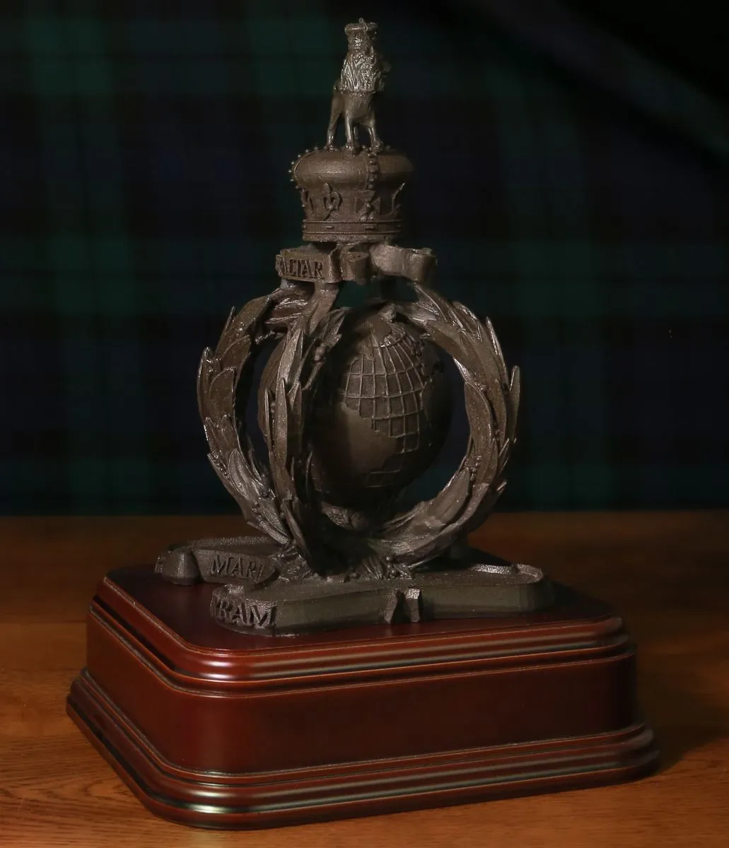 Royal Marines 3D Globe & Laurel - Bronze B77A