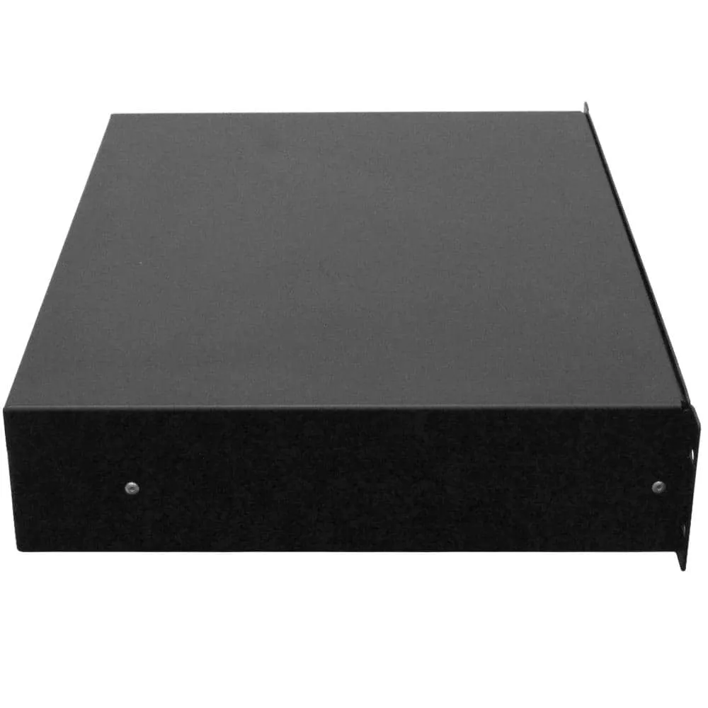 SA-RD2 - 2 Space PA/DJ Metal Rack Case Locking Drawer - 2U Server Cabinet Drawer with Key