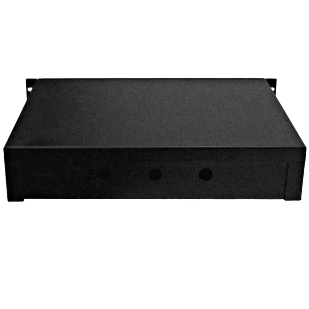 SA-RD2 - 2 Space PA/DJ Metal Rack Case Locking Drawer - 2U Server Cabinet Drawer with Key