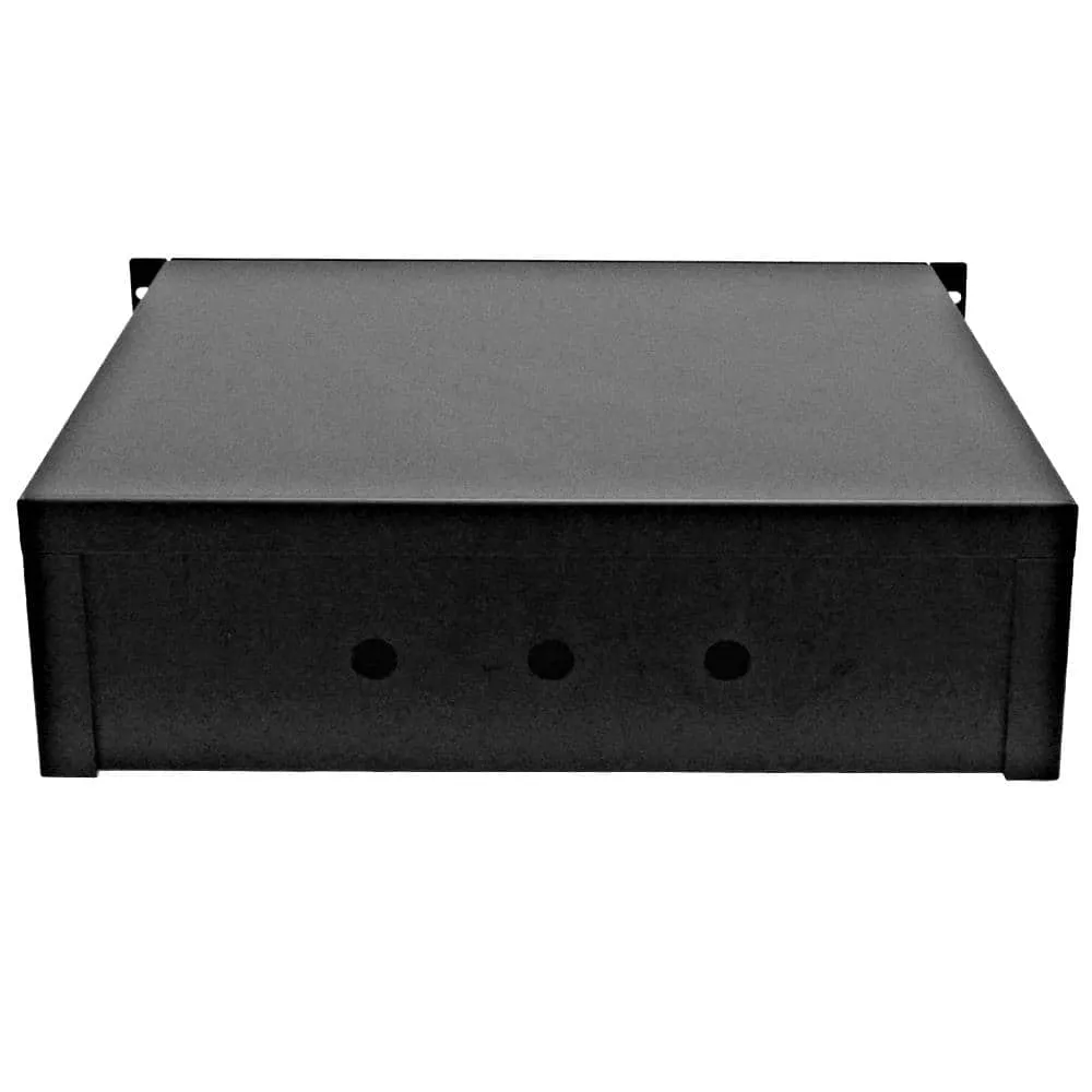 SA-RD3 - 3 Space PA/DJ Metal Rack Case Locking Drawer - 3U Server Cabinet Drawer with Key
