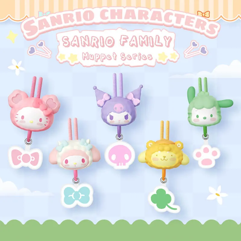 Sanrio Muppet Series 3d Face Doll Phone Neck Hanging Lanyard