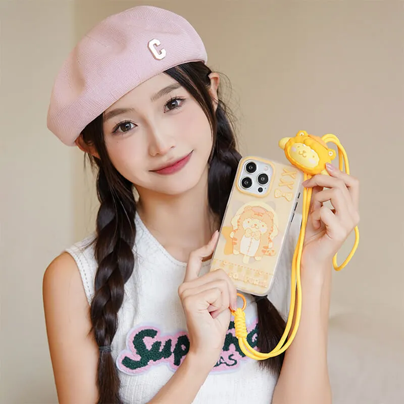 Sanrio Muppet Series 3d Face Doll Phone Neck Hanging Lanyard