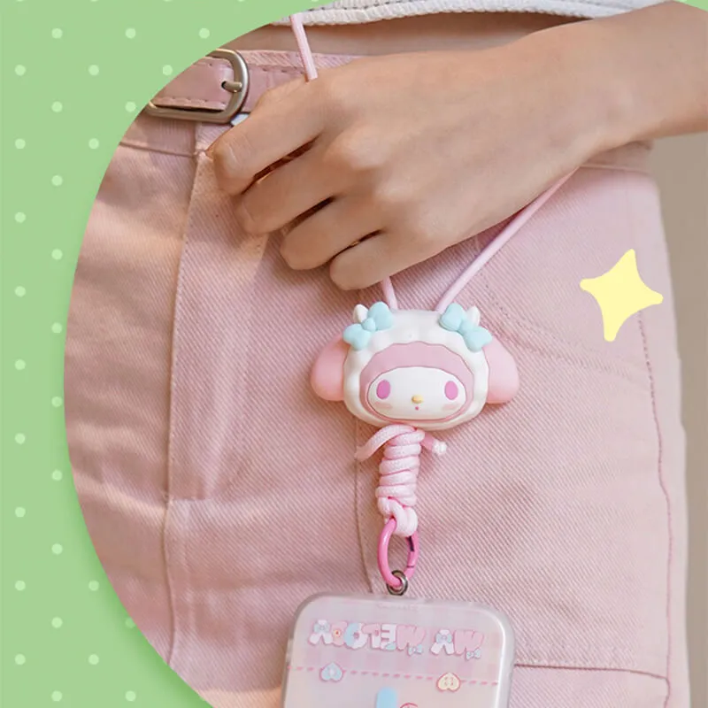 Sanrio Muppet Series 3d Face Doll Phone Neck Hanging Lanyard
