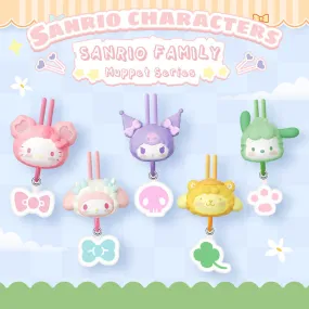 Sanrio Muppet Series 3d Face Doll Phone Neck Hanging Lanyard