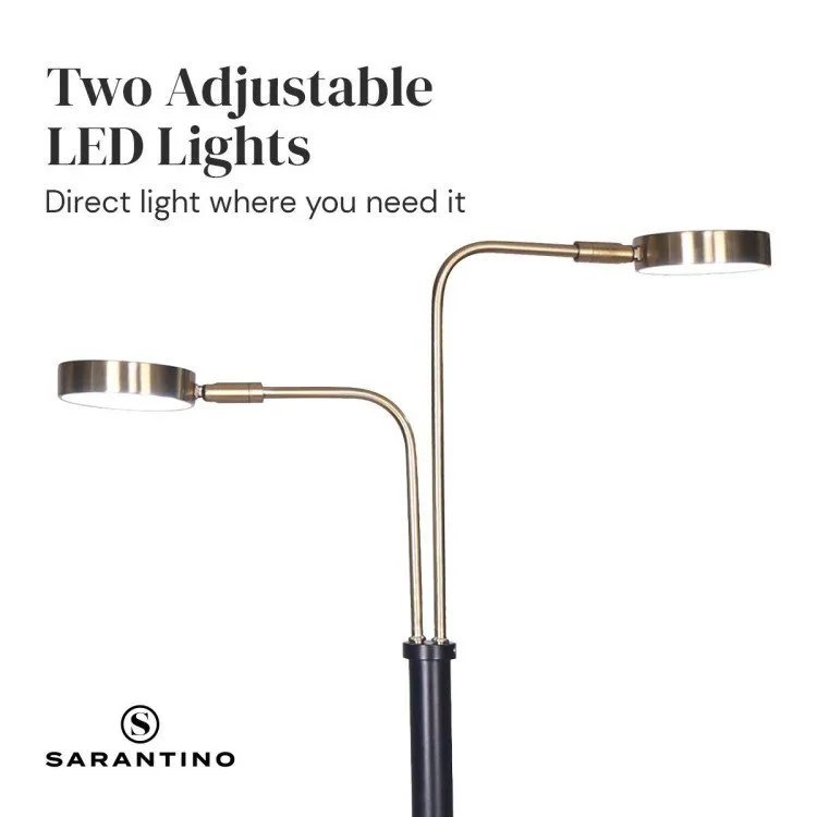 SARANTINO LED METAL FLOOR LAMP