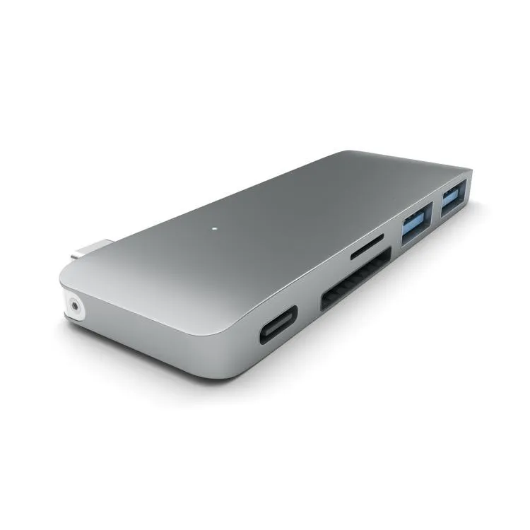 Satechi USB-C USB Pass Through Hub - Silver