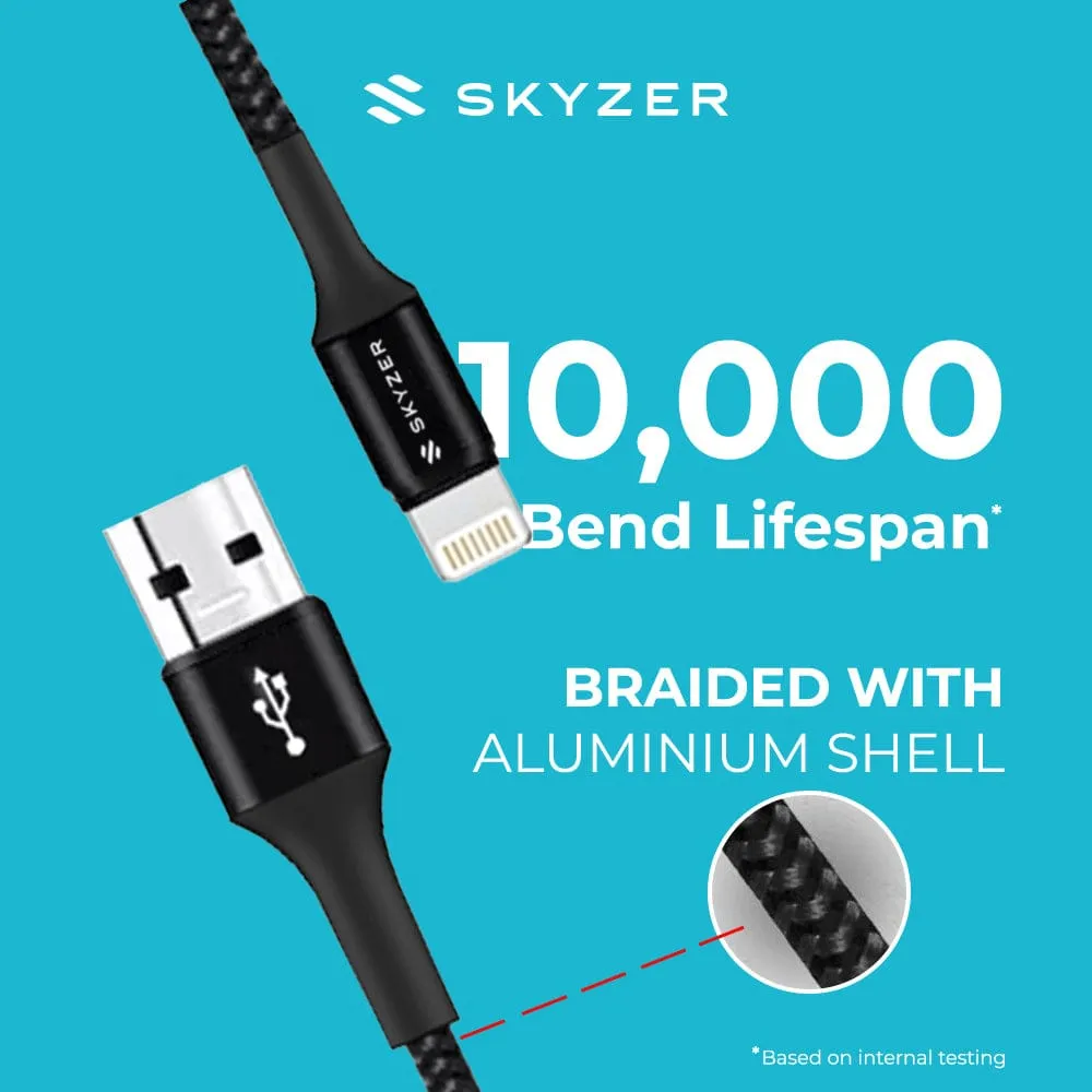 Skyzer Premium Lightning to USB-A Cable 1.2m