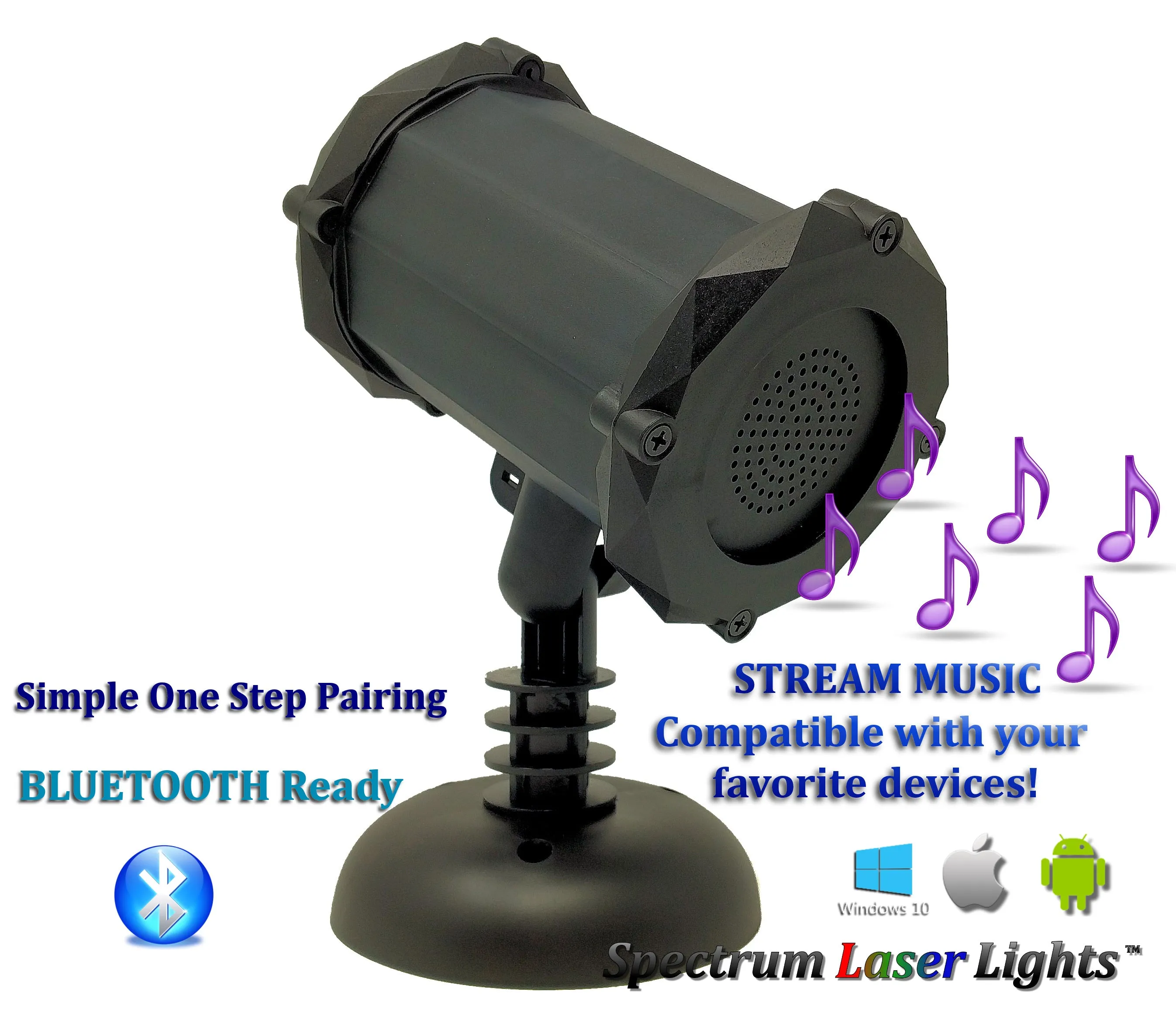 SL-56 Summer Firefly Laser Light / RGB Cosmic Clouds LED / Bluetooth Speaker