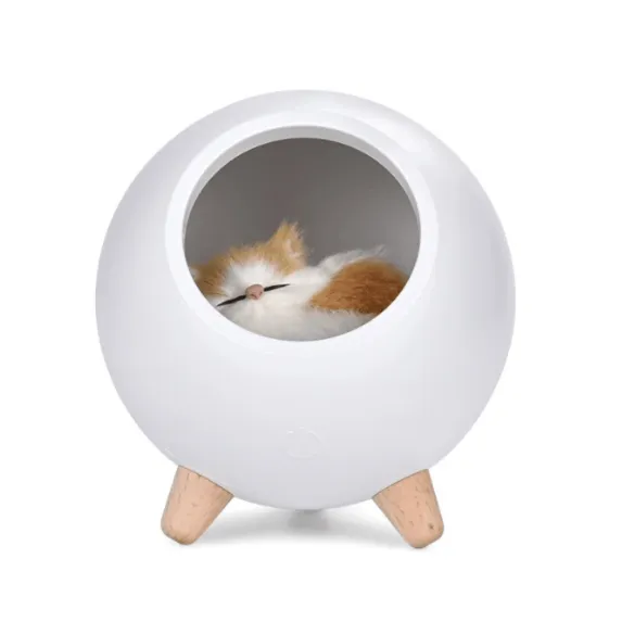 Sleeping Cat House Night Light
