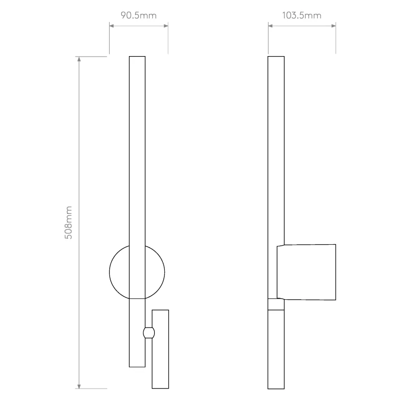 Slim and Matte Dual Adjustable Wall Light