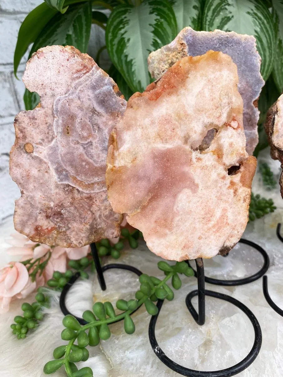 Small Pink Amethyst Display