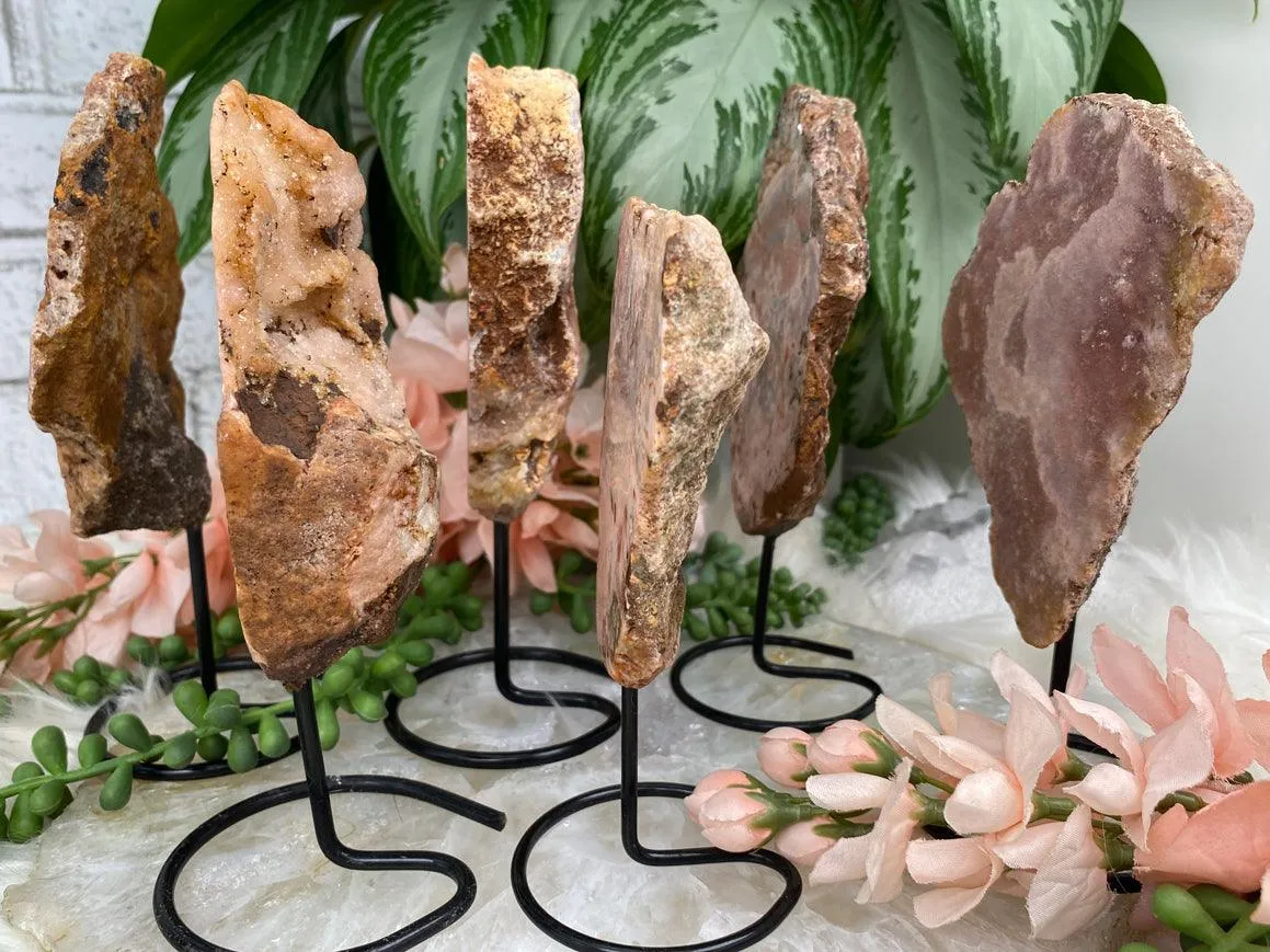 Small Pink Amethyst Display