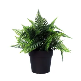 Small Potted Artificial Persa Boston Fern Plant UV Resistant 20cm
