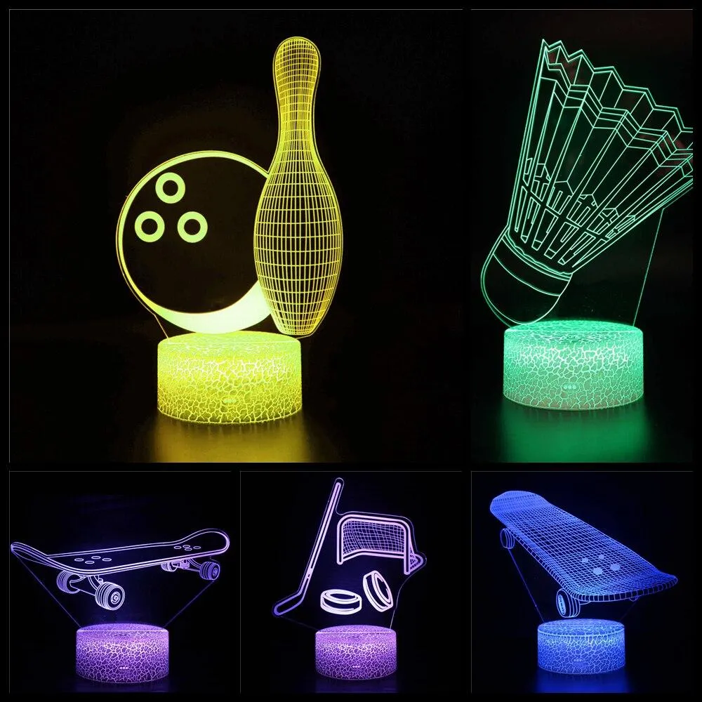 Sports Ball Children Memorial Gift 3D Night Light