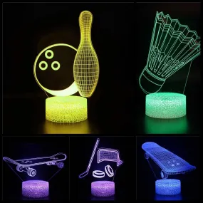 Sports Ball Children Memorial Gift 3D Night Light