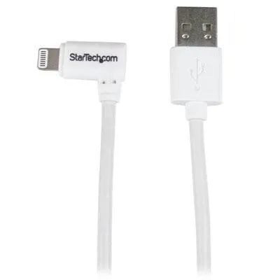 Startech Angled Lightning To Usb Cable - 1 M (3 Ft.), White