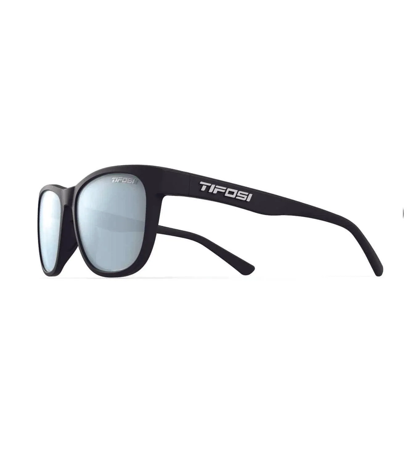 Tifosi swank Sunglasses - Satin black smoke bright blue