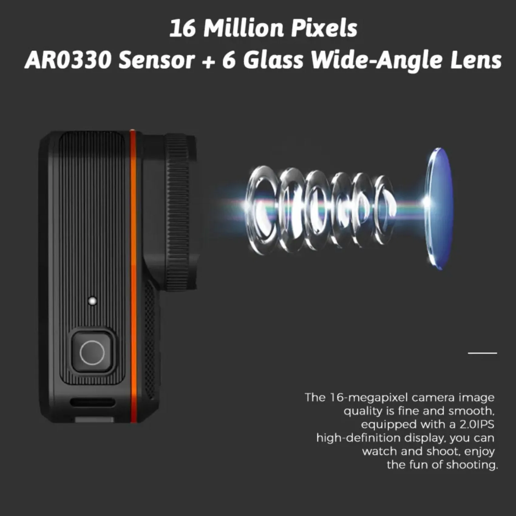 TUTT 4K 60fps 20MP Waterproof Action Camera Dash Cam 2” IPS Display IP68 Waterproof Underwater Wi-fi Motion Camera Hamlet Vlogging Hard Case 128GB SanDisk 3 in 1 SD/TF/Charging Kit