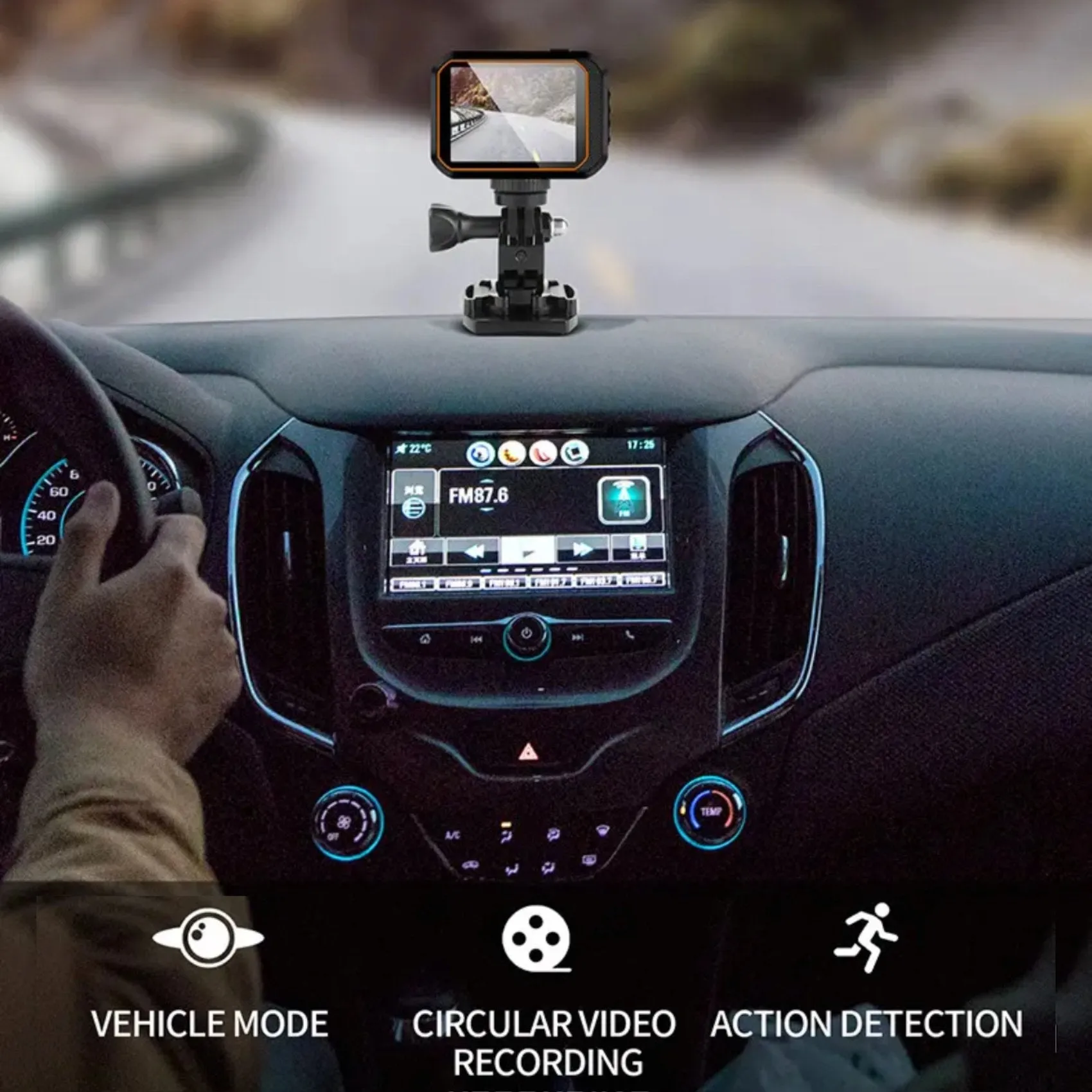 TUTT 4K 60fps 20MP Waterproof Action Camera Dash Cam 2” IPS Display IP68 Waterproof Underwater Wi-fi Motion Camera Hamlet Vlogging Hard Case 128GB SanDisk 3 in 1 SD/TF/Charging Kit