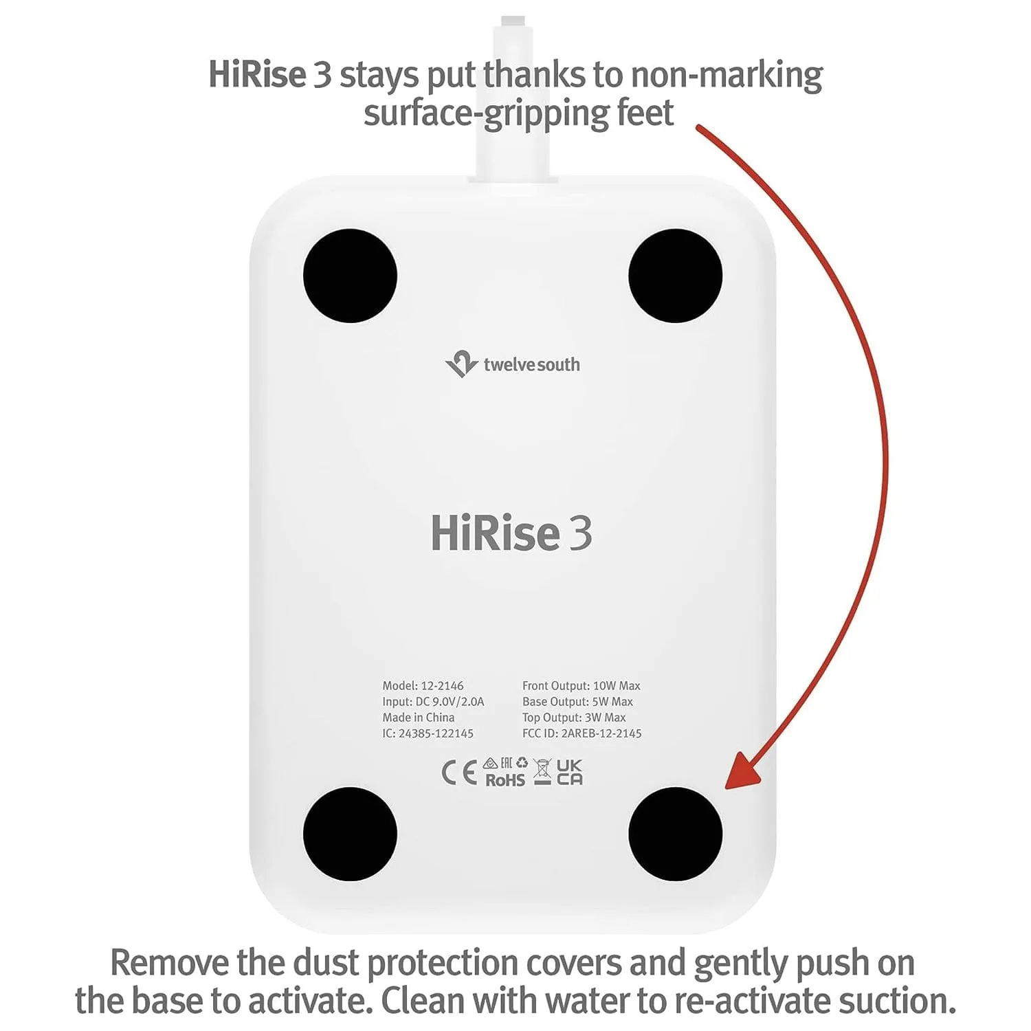 Twelve South HiRise 3 3-in-1 Wireless Charging Stand for MagSafe iPhones, AirPods & Apple Watches