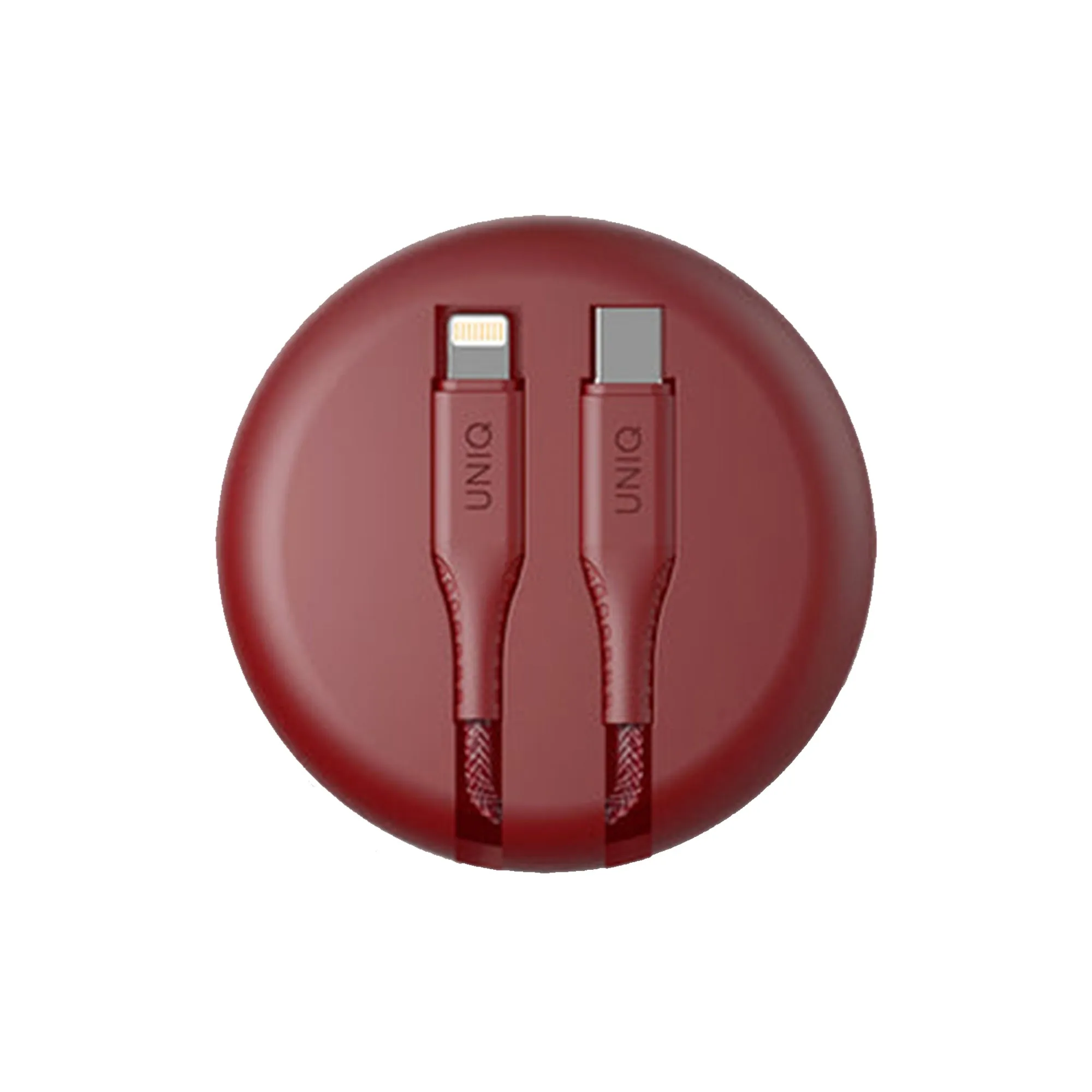 Uniq Halo Smart Cable Organiser ( USB-C to Lightning ) - Red (Barcode: 8886463666029 )