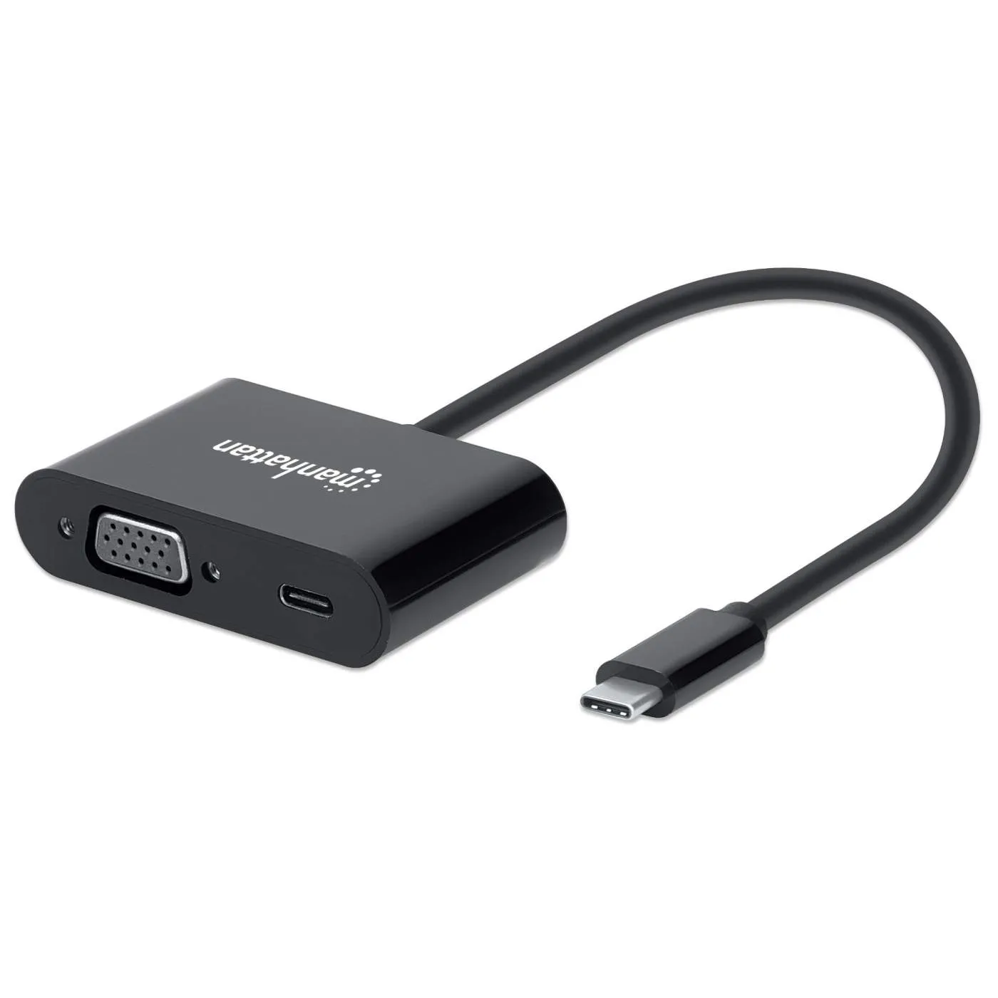 USB-C to VGA Converter with Power Delivery Port