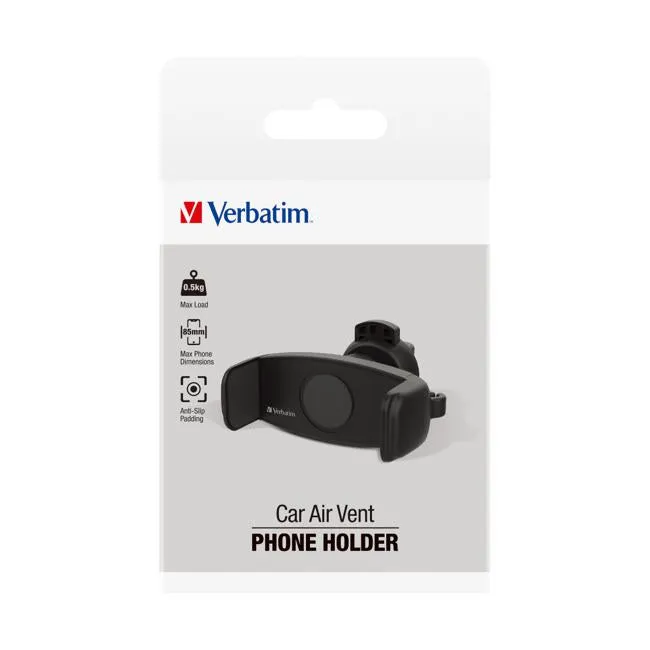 Verbatim Essentials Phone Mount Air Vent Black