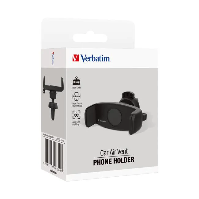 Verbatim Essentials Phone Mount Air Vent Black