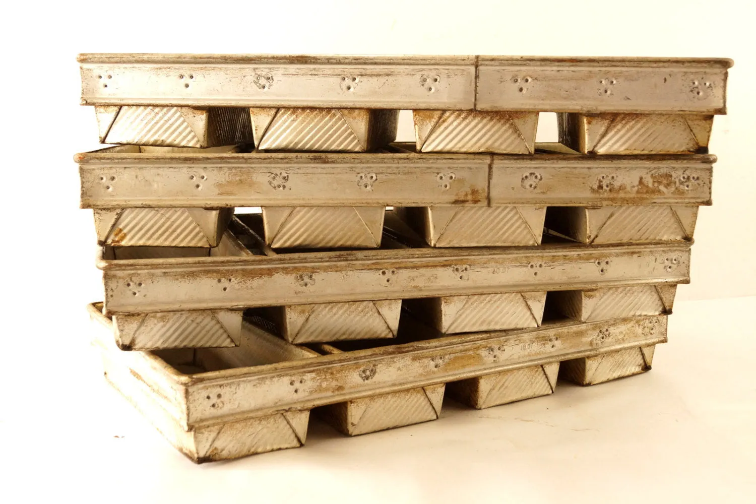 Vintage Industrial Metal Bread Pan by Chicago Metallic (c.1940s)