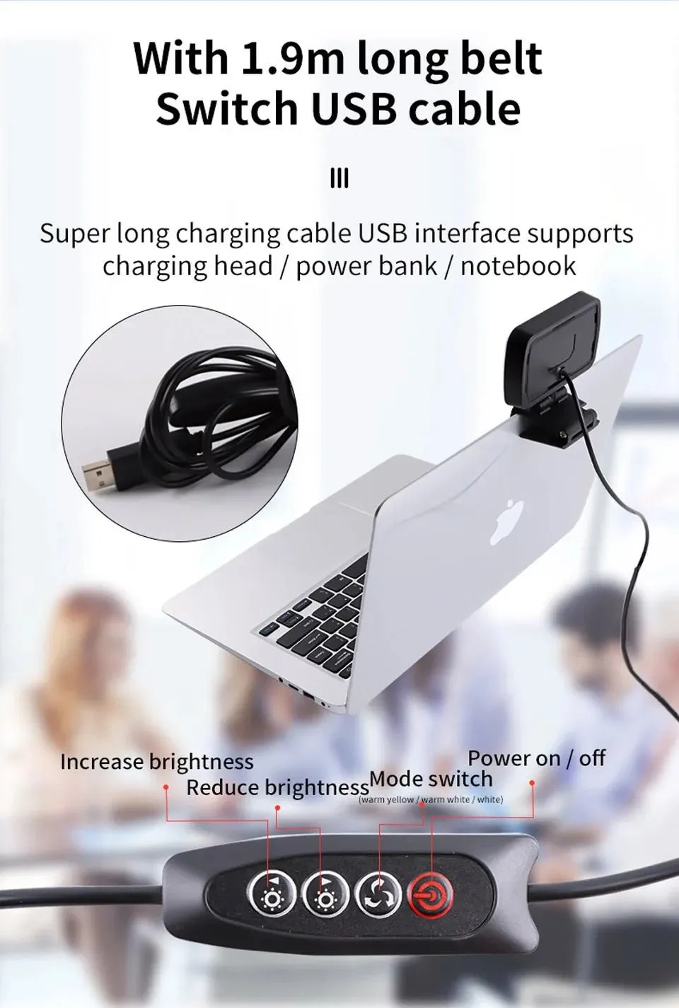 Vlog & Video Conference Lighting Kit - Small Zoom Light for Video Recording/Live Streaming/Remote Working/Distance Learning/Online Meeting/Laptop Video Conferencing and Make up