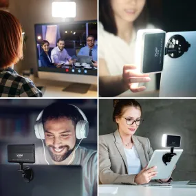 Vlog & Video Conference Lighting Kit - Small Zoom Light for Video Recording/Live Streaming/Remote Working/Distance Learning/Online Meeting/Laptop Video Conferencing and Make up
