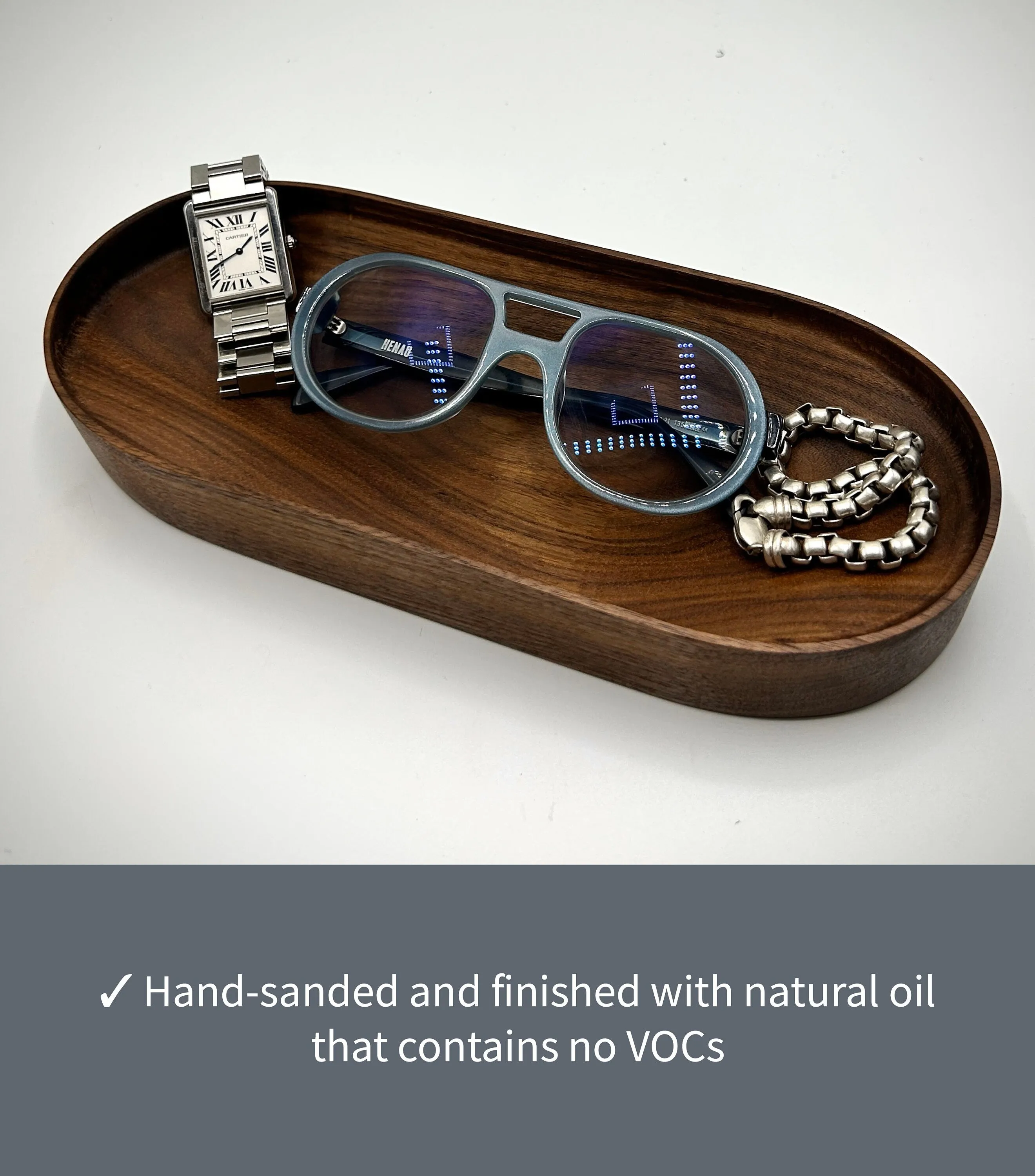 Walnut Personalized Valet