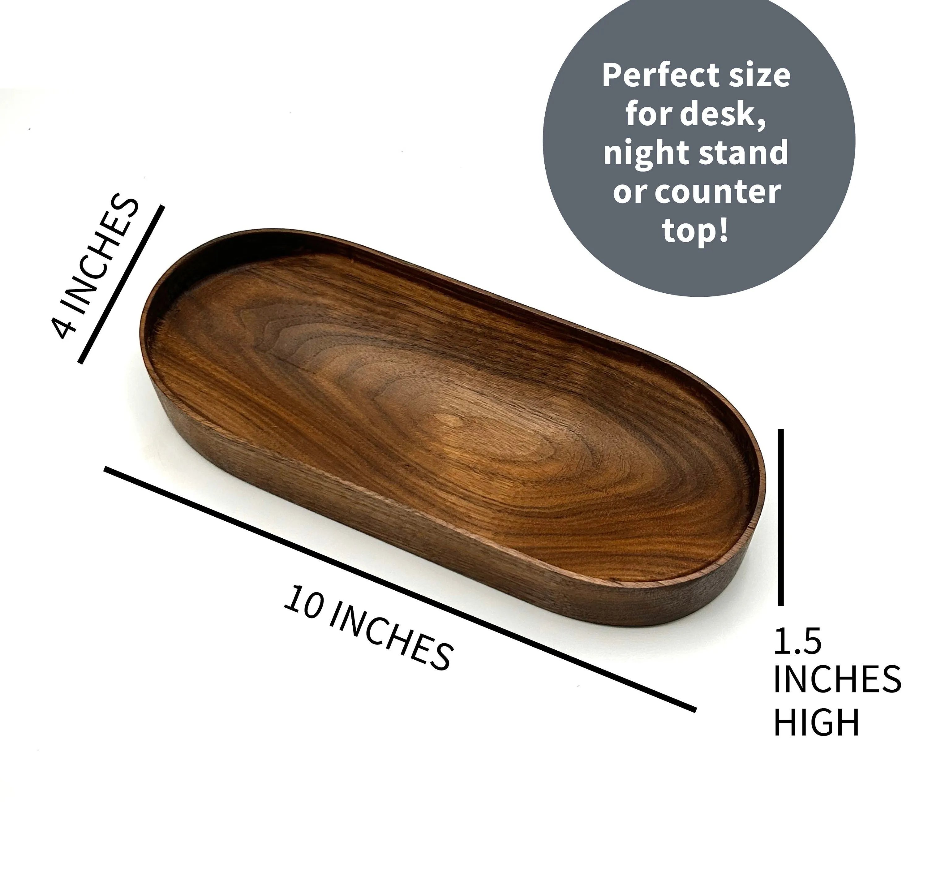 Walnut Personalized Valet