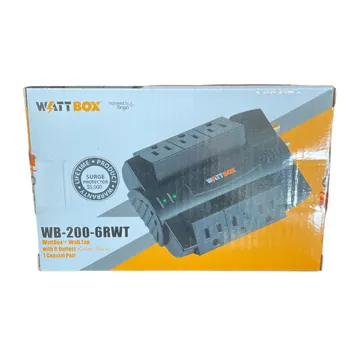 Wattbox Power 6 Outlet Wall Tap Rotating