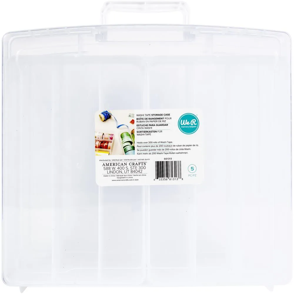 We R Washi Translucent Plastic Storage Bin 14"X13"X4.375" Case