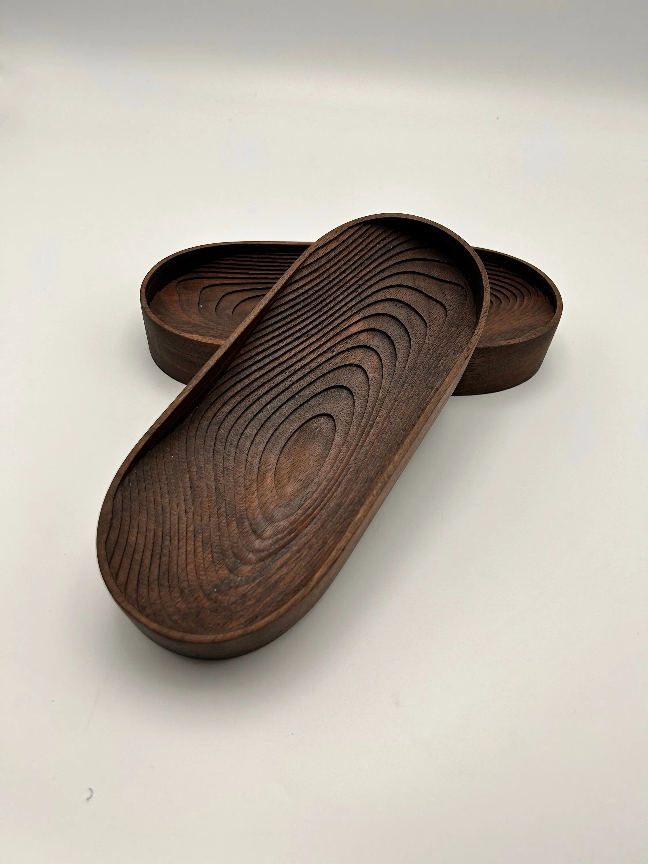 Wood Valet Walnut Personalized