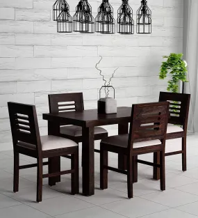 Wooden Craftico Sheesham Wood Dining Set 4 Seater for Living Room Wooden Dining Table Set with 4 Chairs (Warm Chestnut Finish)