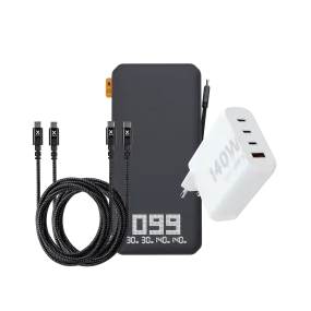 XB403   2x USB-C PD 240W Cable   Fast Charge Adapter 140W